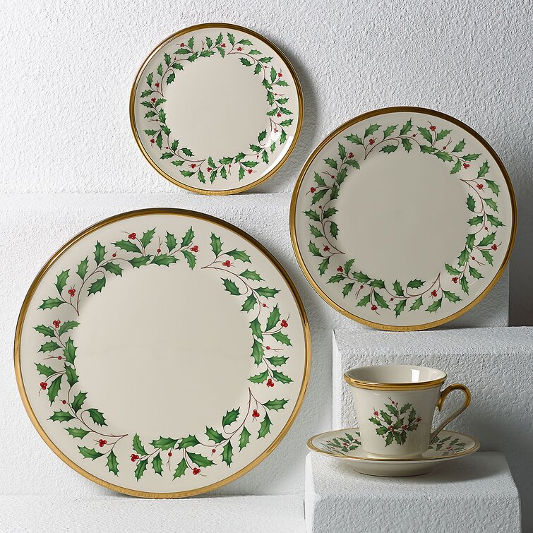 Lenox Holiday Bone China 5 Piece Place Setting, Service for 1